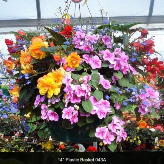14 inch plastic basket-shade-043a